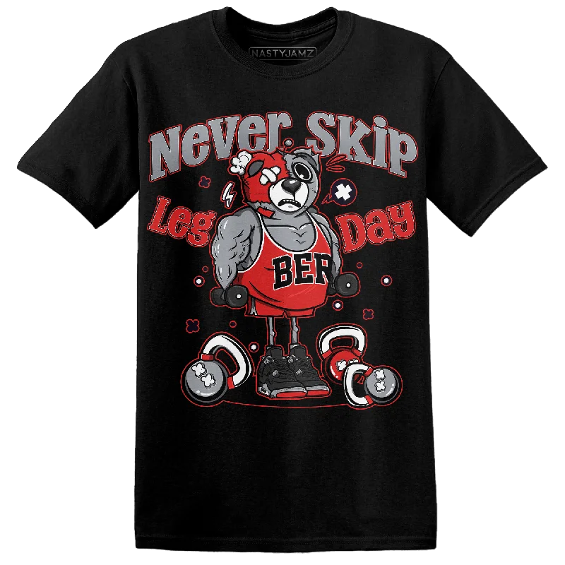 NastyJamz Bred Reimagined 4s T Shirt Match Leg Day BER