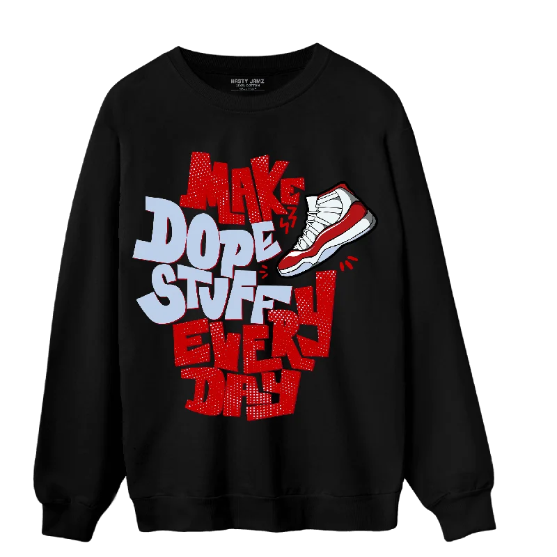 NastyJamz Cherry 11s Sweatshirt Match Dope Sneaker