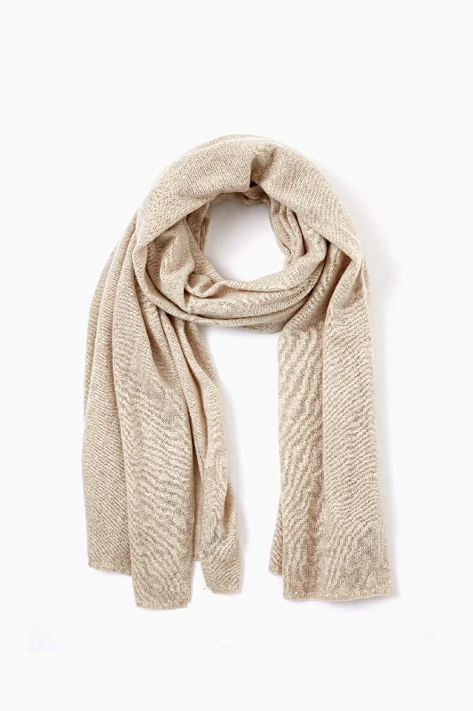 Exclusive Oatmeal Cashmere Travel Wrap